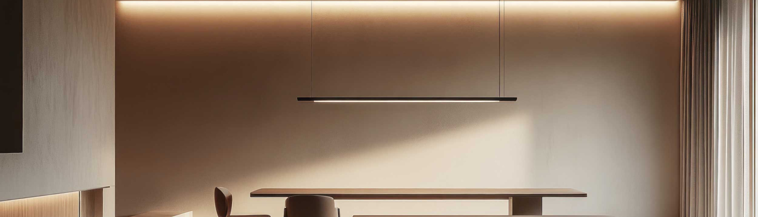 客廳間接照明與層次天花示意